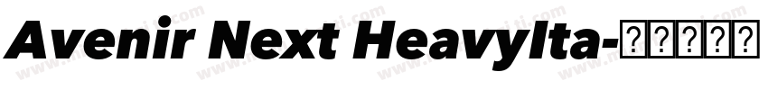 Avenir Next HeavyIta字体转换
